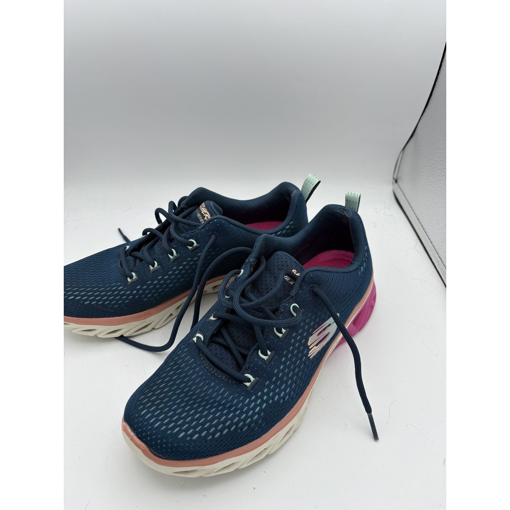 Skechers Glide-Step Shoes Womens Size 8.5 Blue Memory Foam Sneakers SN 149550